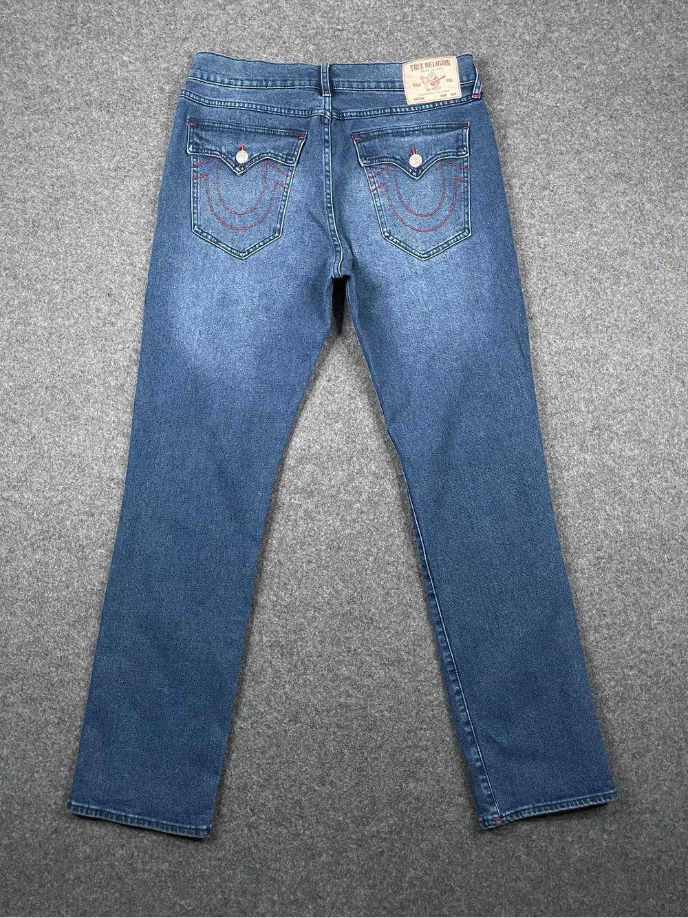 True Religion Ricky Jeans Mens 34 Relaxed Straight Pocket Flap Y2K Baggy
